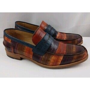 Marc Nolan Callum Badlands Loafers Leather Dress Shoes Slip On Mens Size 11